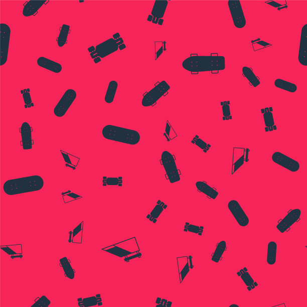 公园设滑板或长板滑板图片下载