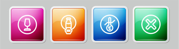 设线易碎玻璃，不含乳糖图片下载