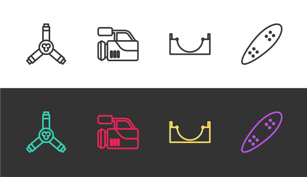 设线滑板y工具电影院摄像公园图片下载