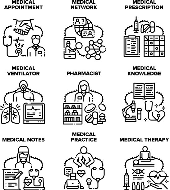 医疗实践套装图标图片下载