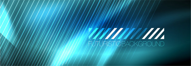 氖发光的线条，神奇的能量和光的运动图片下载