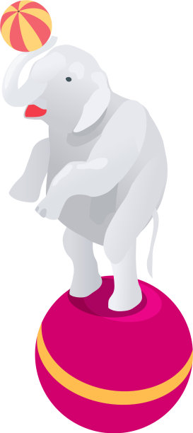 大象等距图标图片下载