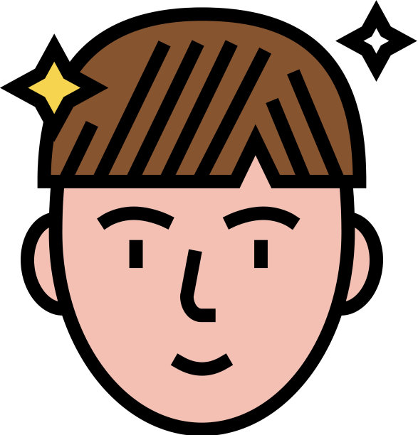 人用角蛋白后的彩色图标图片下载