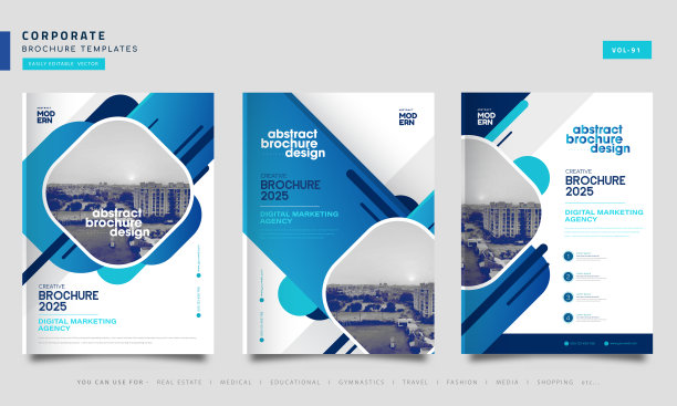 摘要封面设计模板为小册子，传单，杂志，年度报告，和报告图片下载