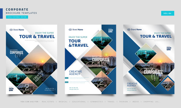 背景几何设计。手册模板布局。图片下载