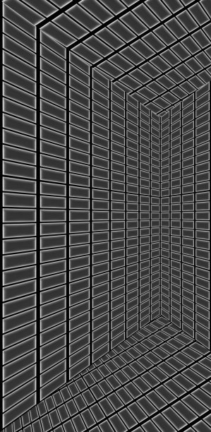 几何抽象正方形形状的透视面和直线的垂直格式插图图片下载