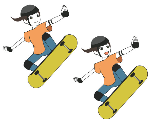 滑板女护图片下载