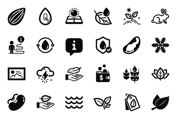 设置与动物相关的自然图标图片下载