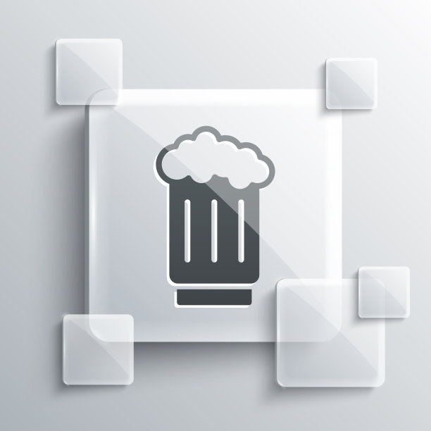灰色木质啤酒杯图标孤立在灰色图片下载