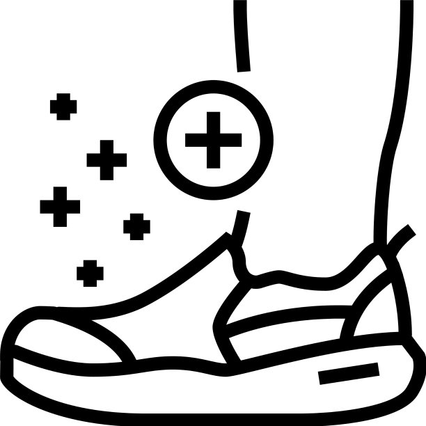 矫形鞋为脚线图标图片下载