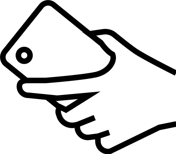 手持智能手机线图标图片下载