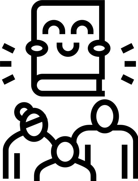 书为家族线图标图片下载