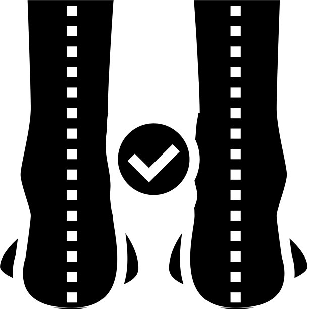 直腿字形图标图片下载