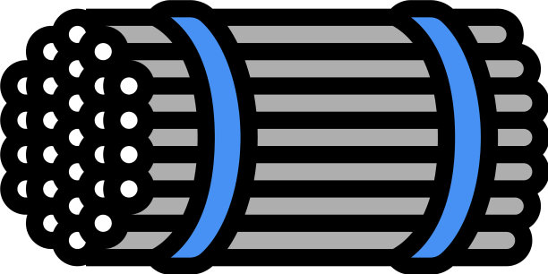 包装钢筋彩色图标图片下载