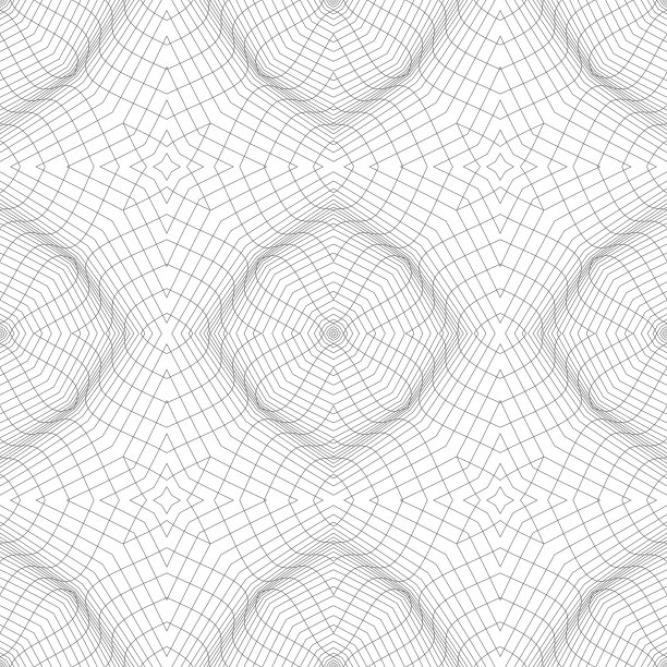 带有三维物体和波的抽象图案图片下载