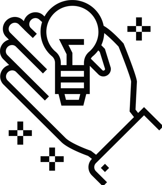 知识产权管理线图标图片下载