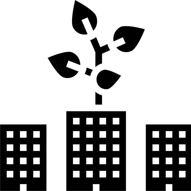 城市园林环境字形图标图片下载