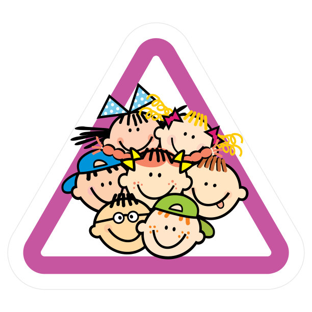 团体儿童三角形框架图片下载