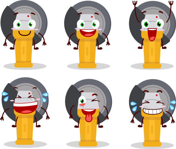 卡通人物磨工带着微笑的表情图片下载