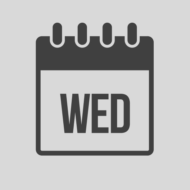 模板图标页日历天星期星期三图片下载