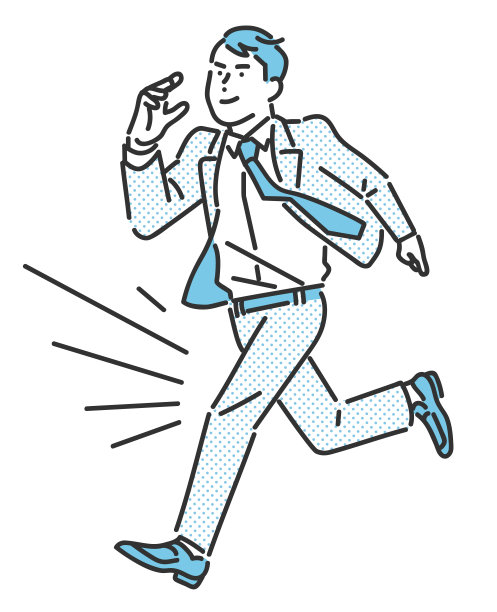商务人士在跑步姿势图片下载