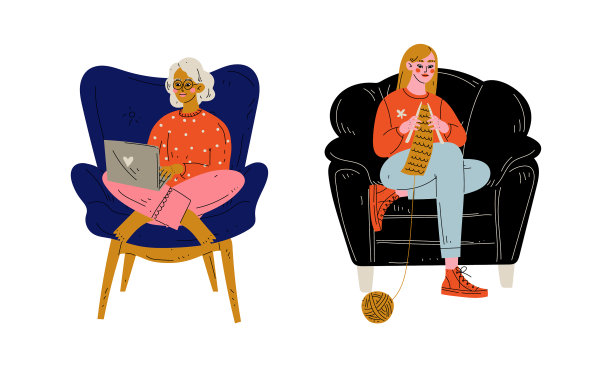 女主人公坐在家里舒舒服服的图片下载