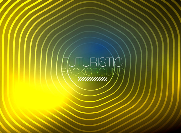 霓虹色方形轮廓线抽象背景图片下载