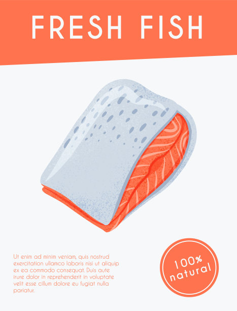 新鲜可口的三文鱼片，海鱼手图片下载