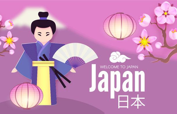 欢迎来到日本，日本人的背景图片下载