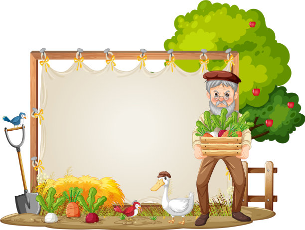 帆布框架模板在花园场景图片下载