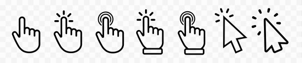 向量手游标图标点击设置图片下载
