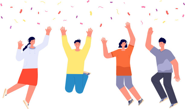 庆祝现代人年轻快乐的人图片下载