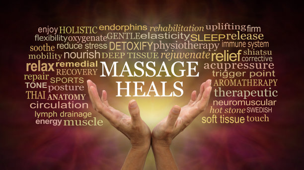 按摩治疗文字标签云图片下载