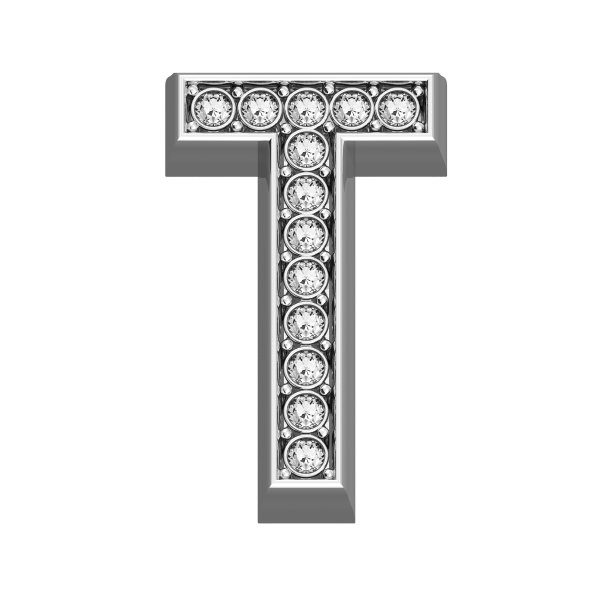 钻石字母符号。豪华银饰信。图片下载