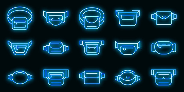 腰袋图标设置霓虹灯图片下载