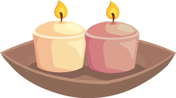 蜡烛水疗中心图标图片下载