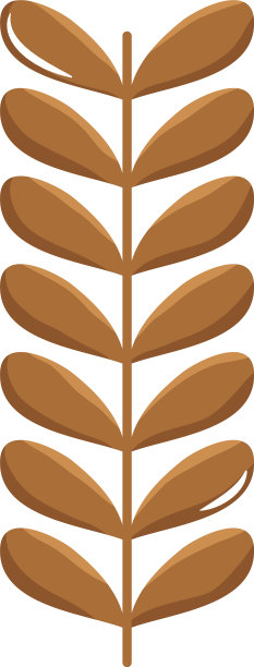 布朗小麦叶子图片下载