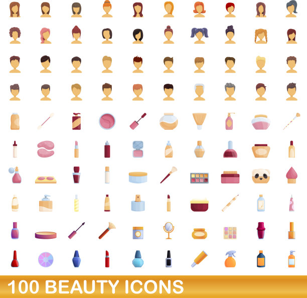 100个卡通美女造型图片下载