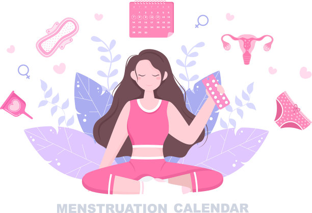 经期日历来检查女性的月经日期图片下载