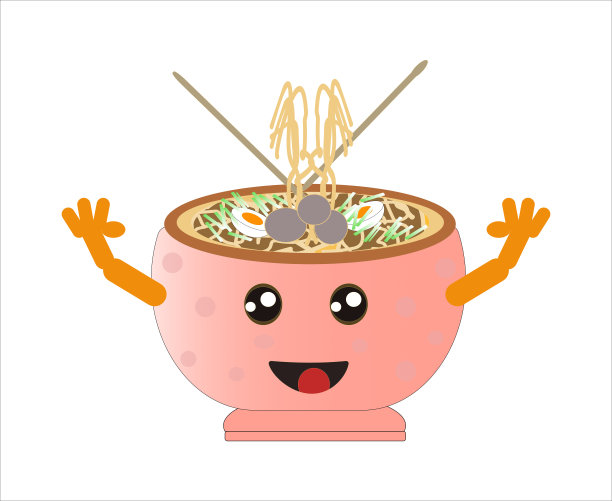 碗里可爱的拉面图片下载