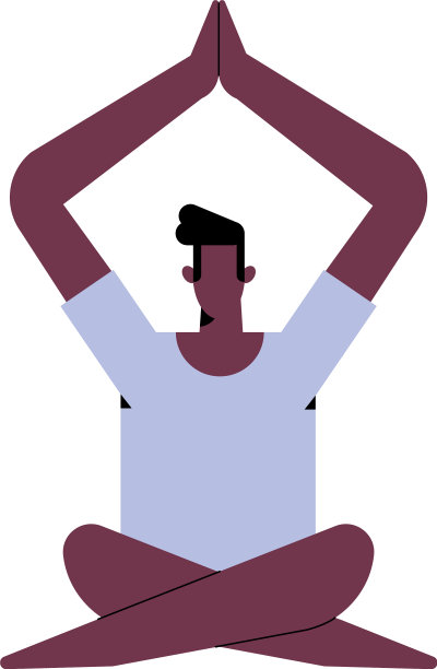 在练习瑜伽的男人发式图片下载