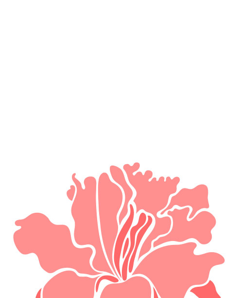 植物在白色的背景上打印。矢量插图。图片下载