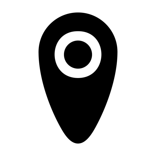 位置图标在固体风格的任何项目图片下载