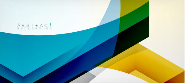 彩色六边形几何抽象图片下载