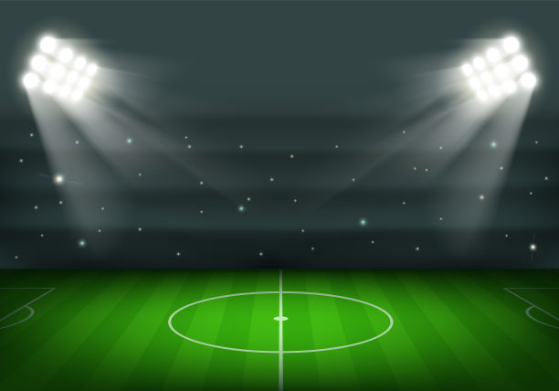 空旷的足球场，绿草如茵图片下载