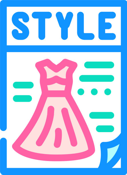 杂志风格颜色图标图片下载