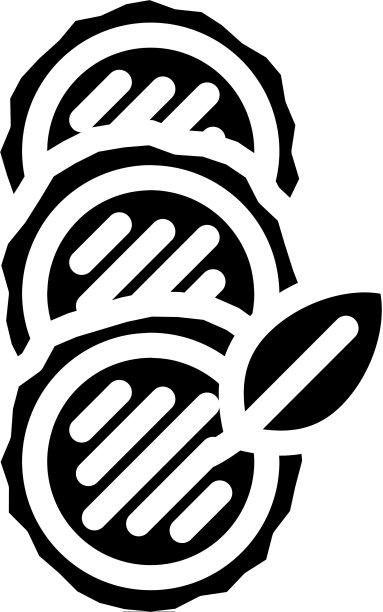 可重复使用的卸妆垫字形图标图片下载