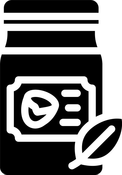 纯椰子油用于头发和皮肤的符号图标图片下载