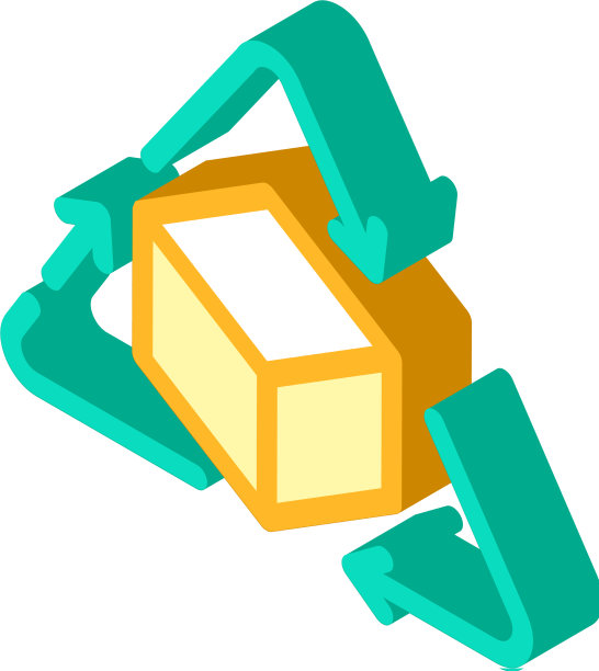 回收生产等距图标图片下载