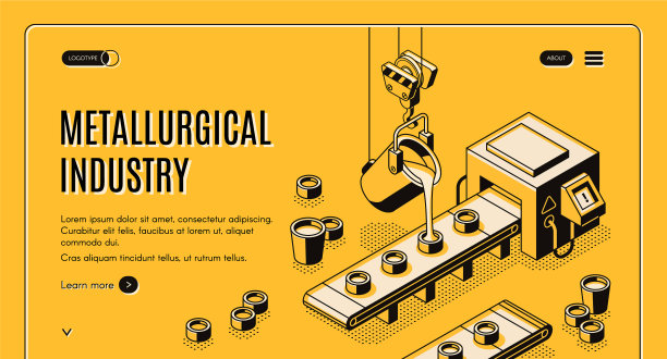 冶金公司等距网旗图片下载